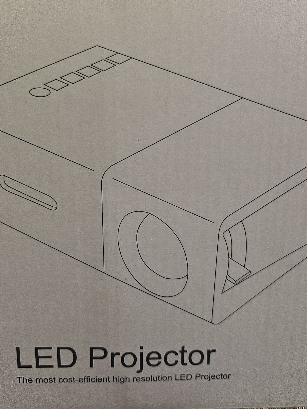 LED Projector - Black - Compact High-Resolution LED Projector - Picture 3 of 4